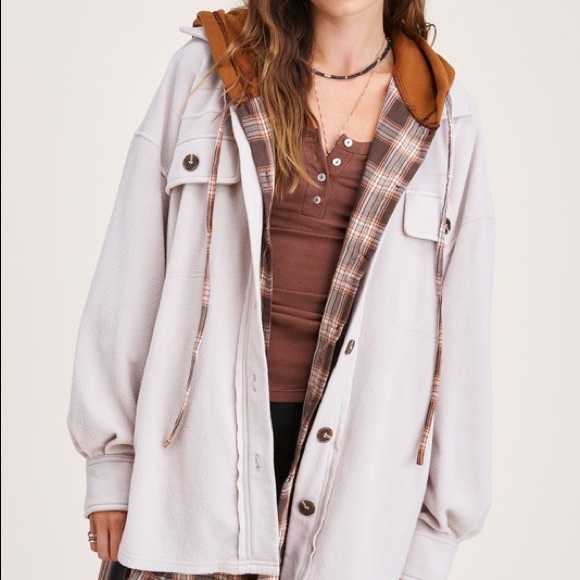 Jackets & Blazers - Lightweight Fleece Shacket Shirt Jacket